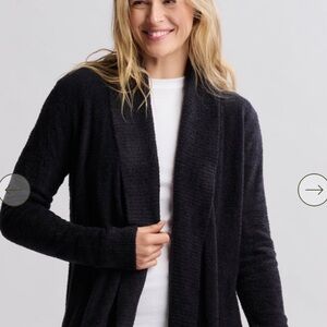 Barefoot Dreams Black Cozy Cardigan